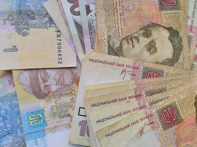 bankovky – detail, Ukrajina